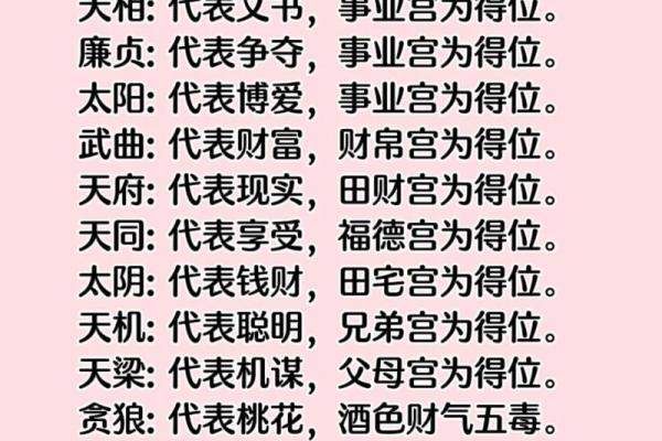 《紫微斗数》丙级星星曜组合特性