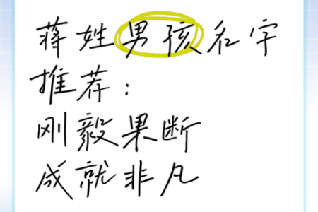 蒋姓男孩名字大全-蒋姓男孩起名字大全-蒋姓名字大全姓名