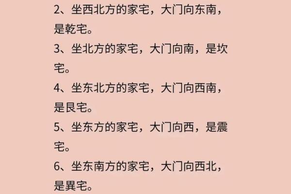 住宅八个吉凶方位变化