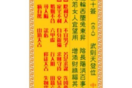 观音灵签第五十签全解签