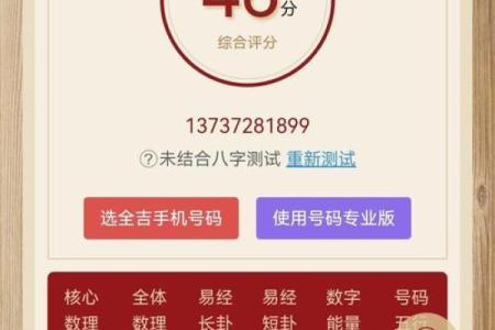 测吉凶手机号打分测试