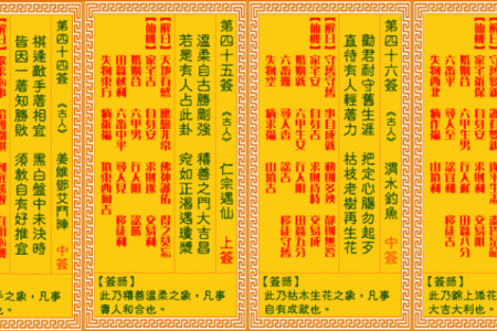 观音灵签15签姻缘