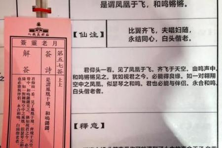 月老姻缘灵签46签求解