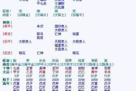 大运八字排盘分析