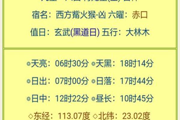 民间老黄历、万年历，术语解释