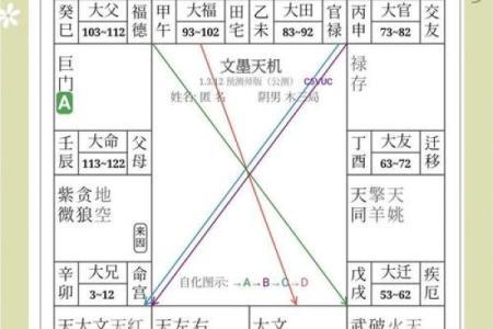 紫微斗数命盘12个宫位