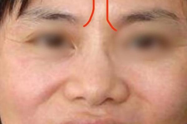 八字眉头的面相图解
