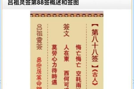 吕祖灵签第六十签 古人武侯伐魏