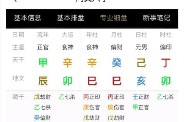 八字排盘怎么解读