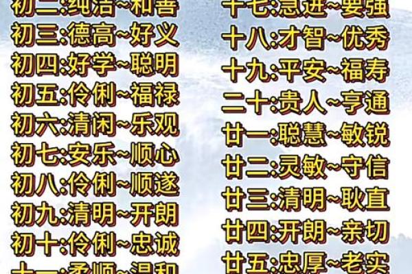 八字顺口溜