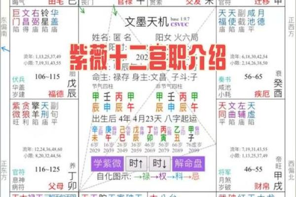 浅谈紫微斗数的六线十二宫