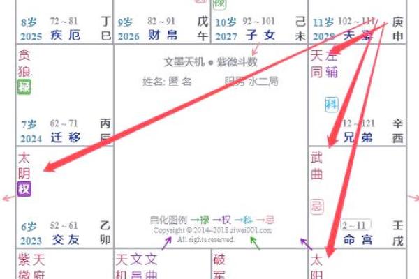 紫薇斗数四化线