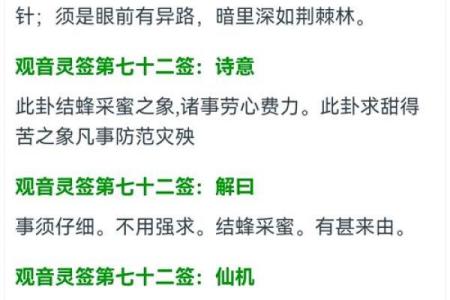 观音灵签第65签事业