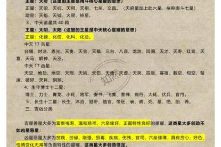 紫薇斗数四化与正星