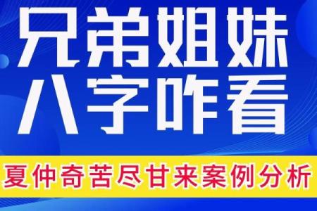 八字看姐妹