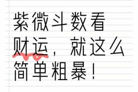 紫微斗数之看钱财