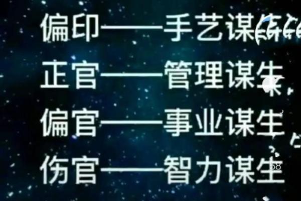 八字中正官和偏印