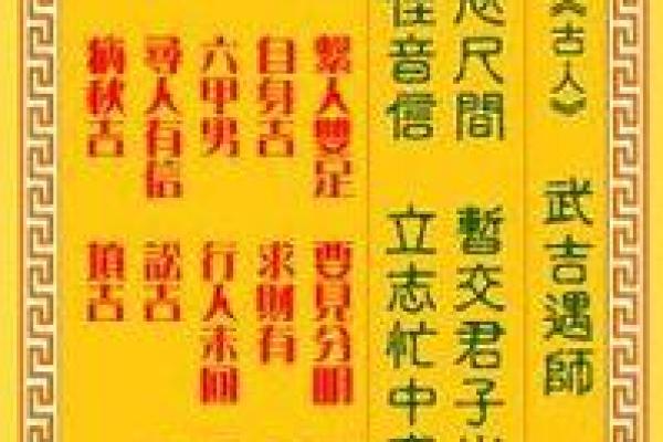 观世音菩萨灵签80签