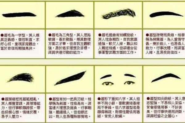 面相图解-八字眉面相算命及特征