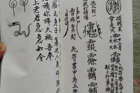 算命写的符
