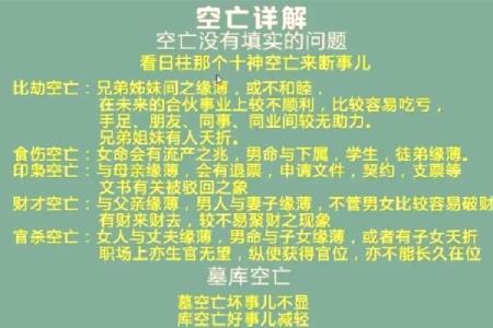 八字四柱有三柱空亡