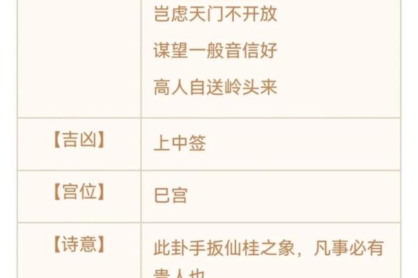 观音灵签的下签