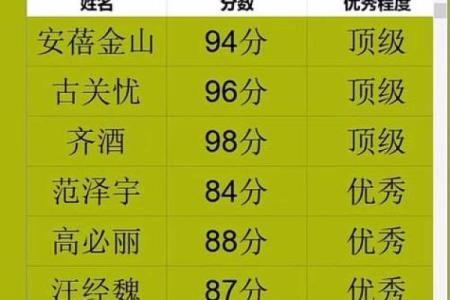 免费查询名字打分测试