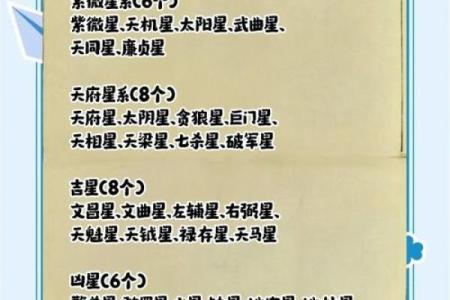 紫薇星盘星曜解析详解图