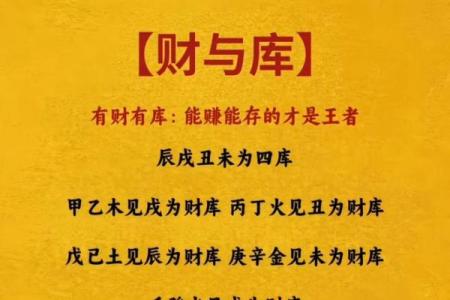 八字财库速查表