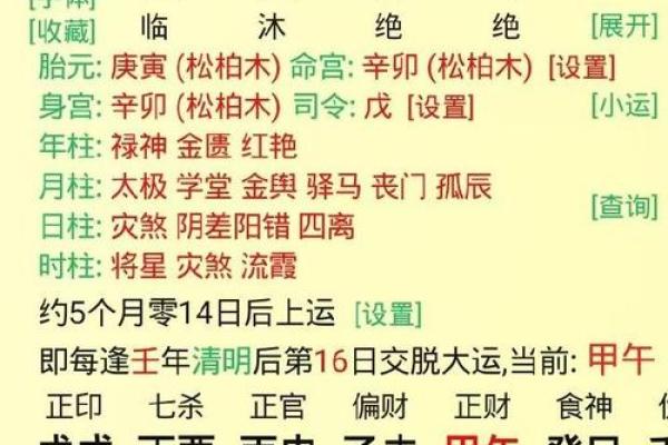 测试八字命格