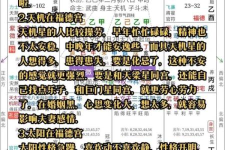 紫薇斗数福德大运