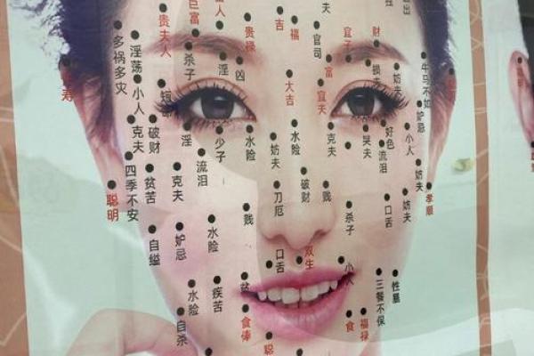 脸部黑痣算命图解