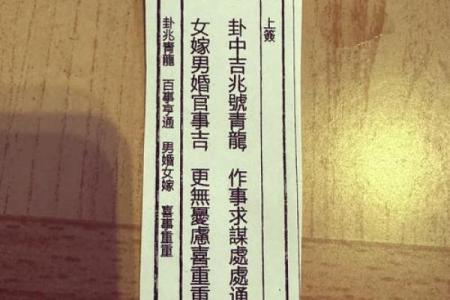 天后灵签62签