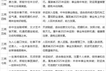 男版称骨算命白话详解