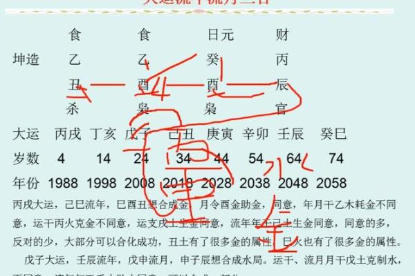 八字官伤大运