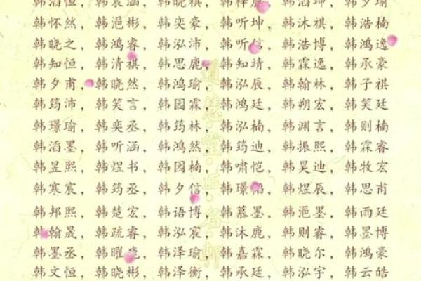 韩姓男孩名字大全-韩姓男孩起名字大全-韩姓名字大全姓名