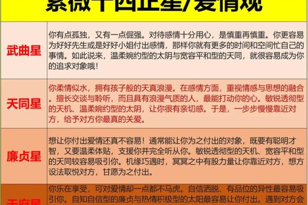 紫薇斗数命主星和身主星