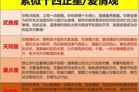 紫薇斗数命主星和身主星