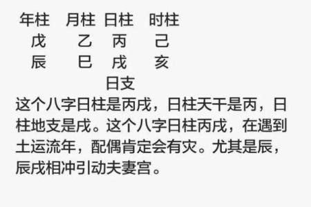 八字日柱丙戌的命运