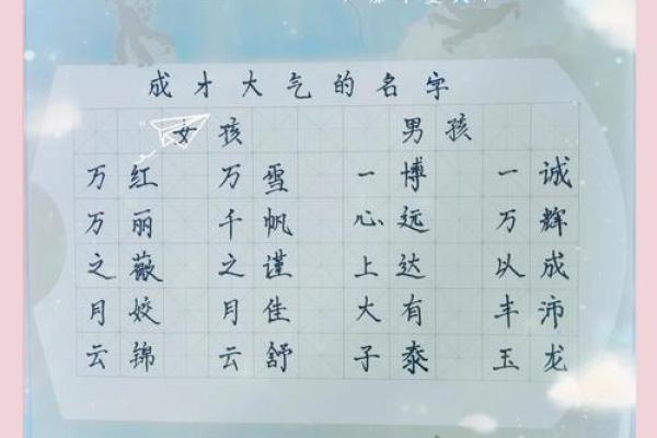上午出生的属鼠男孩起名宜用什么字姓名