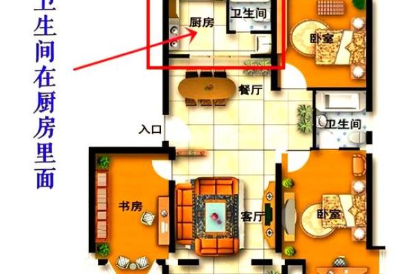 厨房与卫生间相邻风水好不好