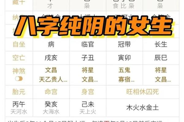 男的八字纯阴