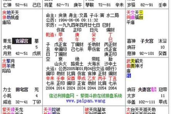 紫薇斗数看相应