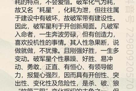 紫微斗数诸星落诸宫之：破军星财帛宫详解
