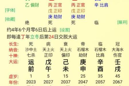 姓名与八字
