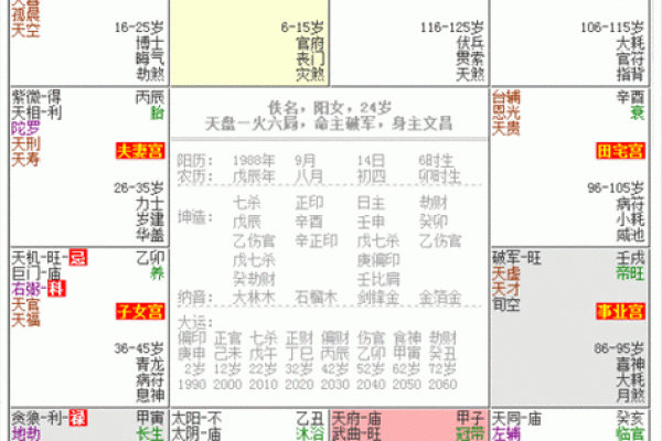 紫薇斗数批八字模式