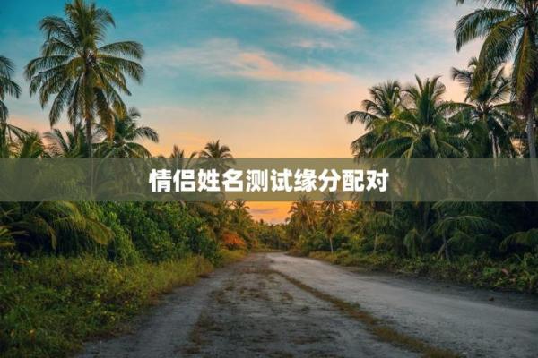 情侣测试姓名配对 情侣测名字配对？