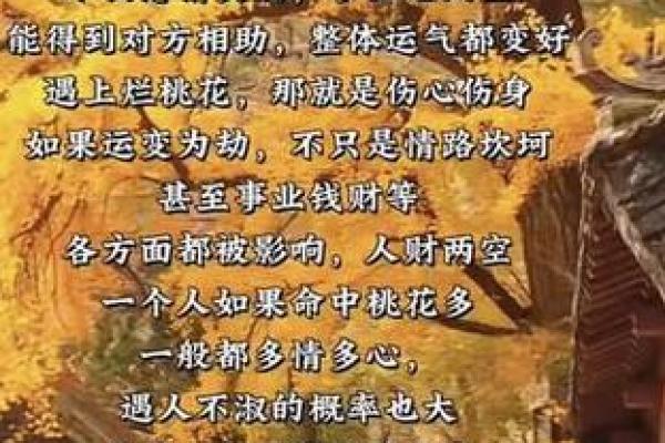 犯桃花的八字