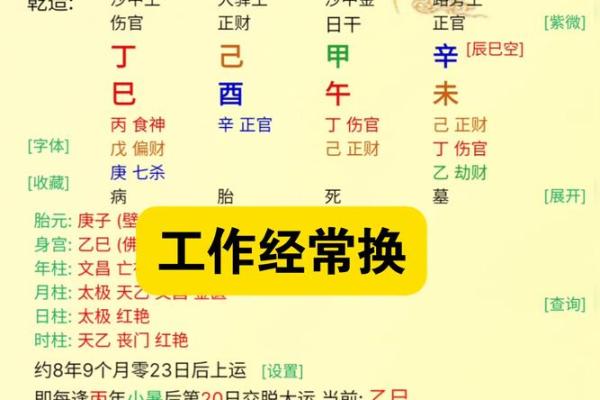 八字甲午辛未