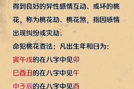 犯桃花的八字